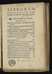 Librorum omnium, quos suis typis excudit Christianus Wechelus, index.