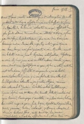 Journal ; 19 février - 6 octobre 1918
