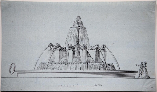 Projet pour la fontaine dite du Château d’eau attribué à Pierre-Simon Girard