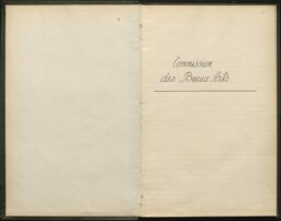 Registre des séances de la commission des beaux-arts. Février 1928-janvier 1938