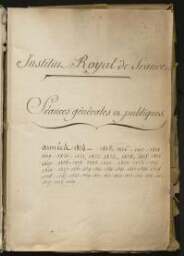 Registre des procès-verbaux de l'assemblée générale. Janvier 1814-décembre 1859