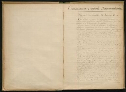 Registre des procès-verbaux de la commission administrative. Janvier 1845-décembre 1851