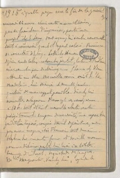 Journal ; 24 mars - 2 octobre 1915