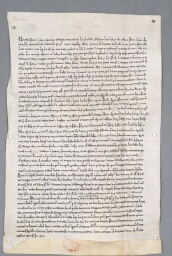 Charte de l'official de Senlis contenant l'accord entre religieux de Chaalis et habitants de Fontaine à propos du droit de pâturage dans les bruyères et les prés de Fontaine