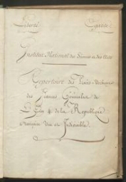 Registre des procès-verbaux de l'assemblée générale. An IV (décembre 1795-an V (août 1797)