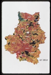 Carte de l'Ile-de-France, de l'Oise, de l'Eure-et-Loir, du Loiret (Vexin, Brie, Beauce)