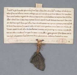 Charte de Geoffroy, évêque de Senlis, contenant donation aux religieux de Chaalis par Vernon de Baron