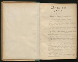 Registre des procès-verbaux des séances de l'Académie des sciences morales et politiques du 9 septembre 1911 à décembre 1915