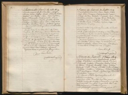 Registre des procès-verbaux des séances de l'Académie des beaux-arts. 1819-1825