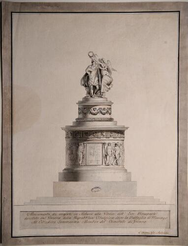 Projet de monument à ériger à Milan à la gloire du héros Bonaparte