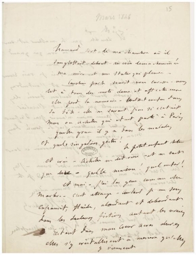 Dossier Gustave Flaubert constitué par Maxime Du Camp