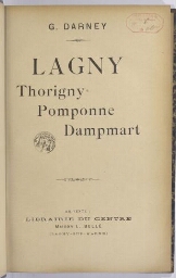 Lagny, Thorigny, Pomponne, Dampmart