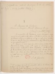 Lettre de Emile de Girardin à Balzac avec la réponse. 13-14 juillet 1847
