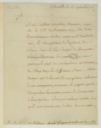 Lettres de divers correspondants adressées à Condorcet