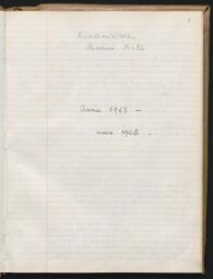 Registre des procès-verbaux des séances de l'Académie des beaux-arts. 1965-mars 1968