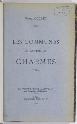 Les communes du canton de Charmes