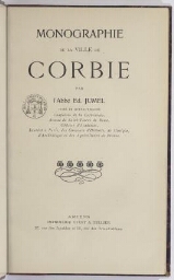 Monographie de la ville de Corbie
