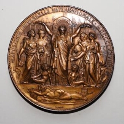 Médaille frappée à l'occasion de "l'Exposition Universelle internationale"