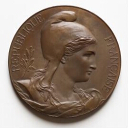 Médaille à l'effigie de Marianne frappée à l'occasion du centenaire de la République Française
