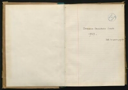 Registre des procès-verbaux de la commission administrative. Août 1939-décembre 1946