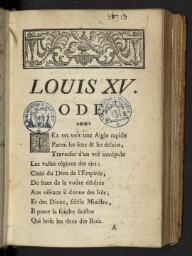 Louis XV. Ode.