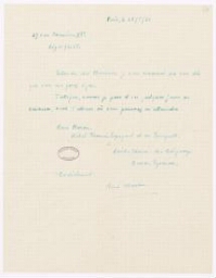 Archives de Francis Ambrière : lettres de René Maran
