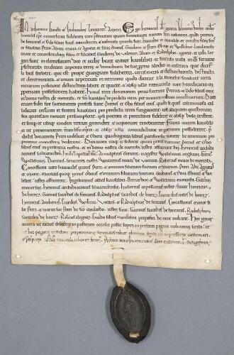 Charte de Henry, évêque de Senlis, contenant acquisition faite par les religieux de Chaalis