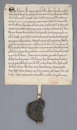 Charte de l'abbé de Sainte Geneviève contenant échange entre les religieux de Chaalis et des particuliers de Borest