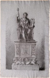 Projet de statue de l'empereur Napoléon en législateur du Code Civil
