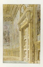 « Porte d'appartement de l'ancien Louvre, du temps d'Henri II »