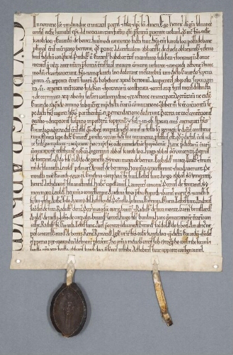 Charte de Henry, évêque de Senlis, à propos de l'échange entre les religieux de Chaalis et Evrard de Borest
