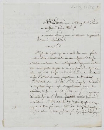 Lettre de M. de Graville à M. Lebouc, avoué, concernant une créance