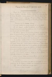 Registre des procès-verbaux des séances de l'Académie des beaux-arts. 1907-1912