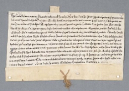 Charte de Geoffroy, évêque de Senlis contenant vente par Pierre chevalier de Fontaine aux religieux de Chaalis