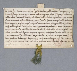 Charte de Geoffroy, évêque de Senlis, contenant acquisition par les religieux de Chaalis auprès d'Eudes Legoes de Fancourt