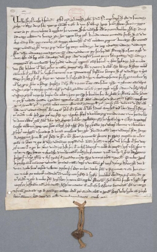 Charte de l'official de Senlis portant ratification par Eudes de Fontaine et ses fils de la vente faite aux religieux de Chaalis de la moitié du moulin de Fontaine