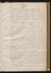 Registre des procès-verbaux des séances de l'Académie des beaux-arts. 1890-1893