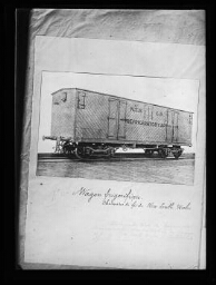 Wagon frigorifique. Chemin de fer de New South Wales