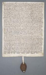 Charte d'Amaury, évêque de Senlis, contenant donations faites aux religieux de Chaalis
