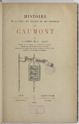 Histoire de la ville, du château et des seigneurs de Caumont