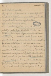 « Journal ; 3 octobre 1915 - 15 juin 1916 »