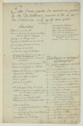 Pièces diverses, relatives notamment à l'édition des Œuvres de Voltaire, publiées à Kehl : documents divers