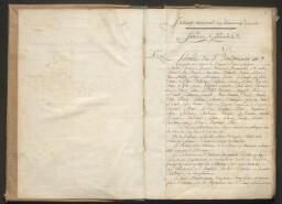 Registre des procès-verbaux de l'assemblée générale. An VII-an VIII (septembre 1798-août 1800)
