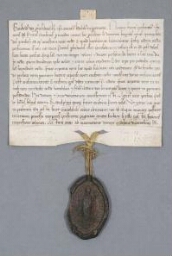 Charte de Geoffroy, évêque de Senlis, contenant donation à religieux de Chaalis par Pierre Choisel