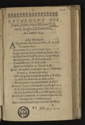 Catalogue des livres arrivez chez madame Pelé, rue S. Jacques à la Croix d'or, en l'année 1643.