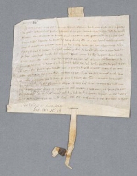 Ratification par Jean de Sernon portant amortissement au profit d'Eudes de Fontaine du moulin que celui ci avait acquis de Robert de Sernon moyennant dix livres parisis