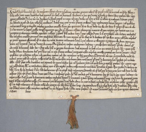 Charte de Geoffroy contenant plusieurs acquisitions par les religieux de Chaalis