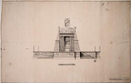 Projet de monument à Napoléon signé G. B. C. B.
