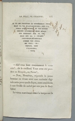 La peau de Chagrin : épreuves corrigées et annotées de l'édition princeps Gosselin et Canel, août 1831. Vol. 1