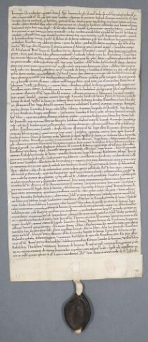 Charte de Henry, évêque de Senlis, contenant échange entre Albert de Guinecourt et les religieux de Chaalis